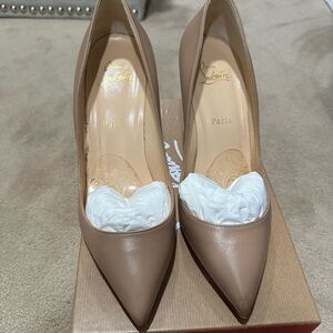 Christian Louboutin Tan Stiletto Heels